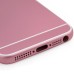 iPhone 6 Pattern Metal Back Cover Housing Replacement with Middle Frame + SIM Card Tray + Side Buttons + Apple Logo for iPhone 5S - Pink