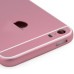 iPhone 6 Pattern Metal Back Cover Housing Replacement with Middle Frame + SIM Card Tray + Side Buttons + Apple Logo for iPhone 5S - Pink