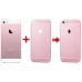 iPhone 6 Pattern Metal Back Cover Housing Replacement with Middle Frame + SIM Card Tray + Side Buttons + Apple Logo for iPhone 5S - Pink