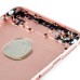 iPhone 6s Pattern Metal Back Cover Housing Replacement SIM Card Tray With  Apple Logo Side Buttons For iPhone 6 4.7 inch - Rose Gold